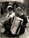 With Beppe Rizzo, street performance in Avignon